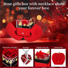 Load image into Gallery viewer, Preserved Real Red Rose with L Love You Forever Flowers Rose Valentines Day Gifts for Her Wife Girlfriend Women Mom Grandma on Valentines Mothers Day Christmas Anniversary Romantic-Red