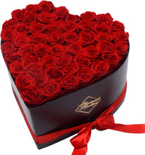 Load image into Gallery viewer, Forever Roses Heart Box – Luxury Preserved Flower Arrangement