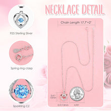 Load image into Gallery viewer, Preserved Rose Box for Her, Forever Real Flowers with Sterling Silver Necklace - Romantic Gift for Delivery on Valentine’S Day, Christmas, Birthday, Anniversary