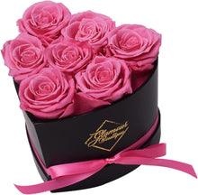 Load image into Gallery viewer, Forever Roses Heart Box – Luxury Preserved Flower Arrangement