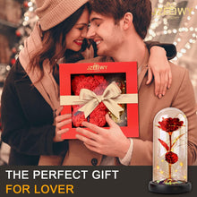 Load image into Gallery viewer, Flower Rose Bear for Mom,Perfect Birthday Romantic Gift for Wife Daughter Girlfriend Friend Her,Light up Rose in Glass Dome for Birthday Anniversary Mothers Day Valentines Day