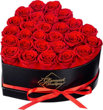 Load image into Gallery viewer, Forever Roses Heart Box – Luxury Preserved Flower Arrangement
