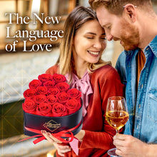 Load image into Gallery viewer, Forever Roses Heart Box – Luxury Preserved Flower Arrangement