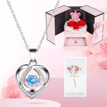 Load image into Gallery viewer, Preserved Rose Box for Her, Forever Real Flowers with Sterling Silver Necklace - Romantic Gift for Delivery on Valentine’S Day, Christmas, Birthday, Anniversary
