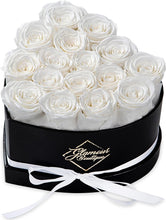 Load image into Gallery viewer, Forever Roses Heart Box – Luxury Preserved Flower Arrangement
