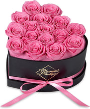 Load image into Gallery viewer, Forever Roses Heart Box – Luxury Preserved Flower Arrangement
