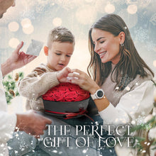 Load image into Gallery viewer, Forever Roses Heart Box – Luxury Preserved Flower Arrangement
