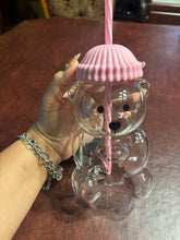 Load image into Gallery viewer, Pink Bear Glass Cup
